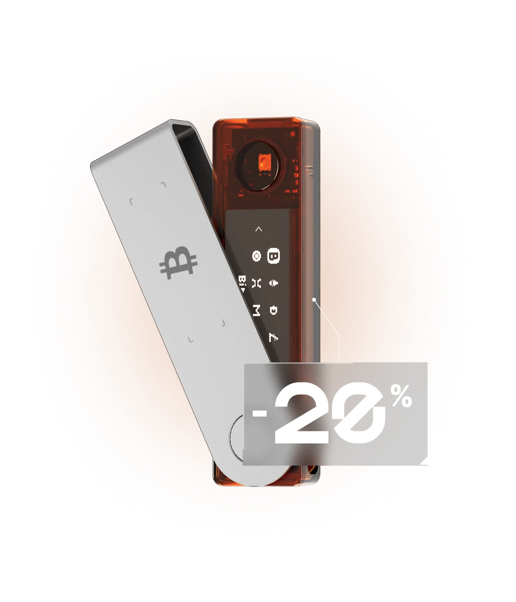 Ledger Nano X BTC Orange hardware wallet